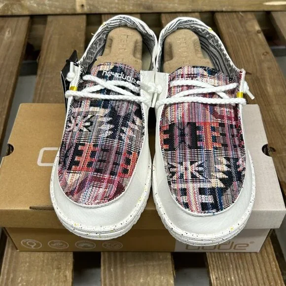 Women's Hey Dude Wendy Boho Distressed Azca Shoe Size 12 - Picture 2 of 6